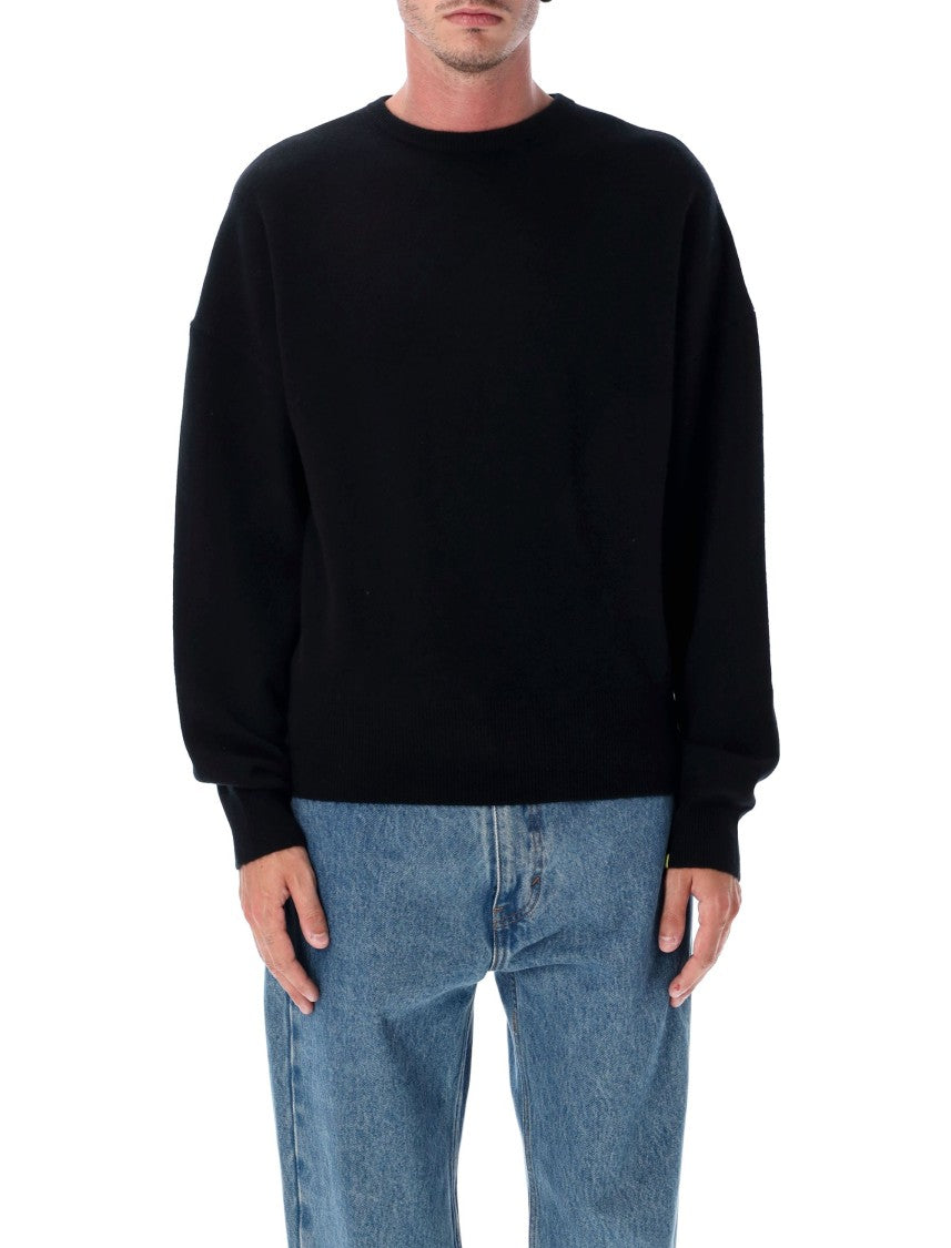 Extreme Cashmere Tes Relaxed Fit Black Long-Sleeved Pullover Sweater