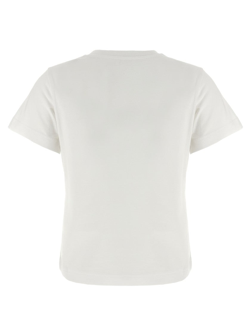 Moncler Intricate Embroidery Detail Cotton Jersey T-Shirt