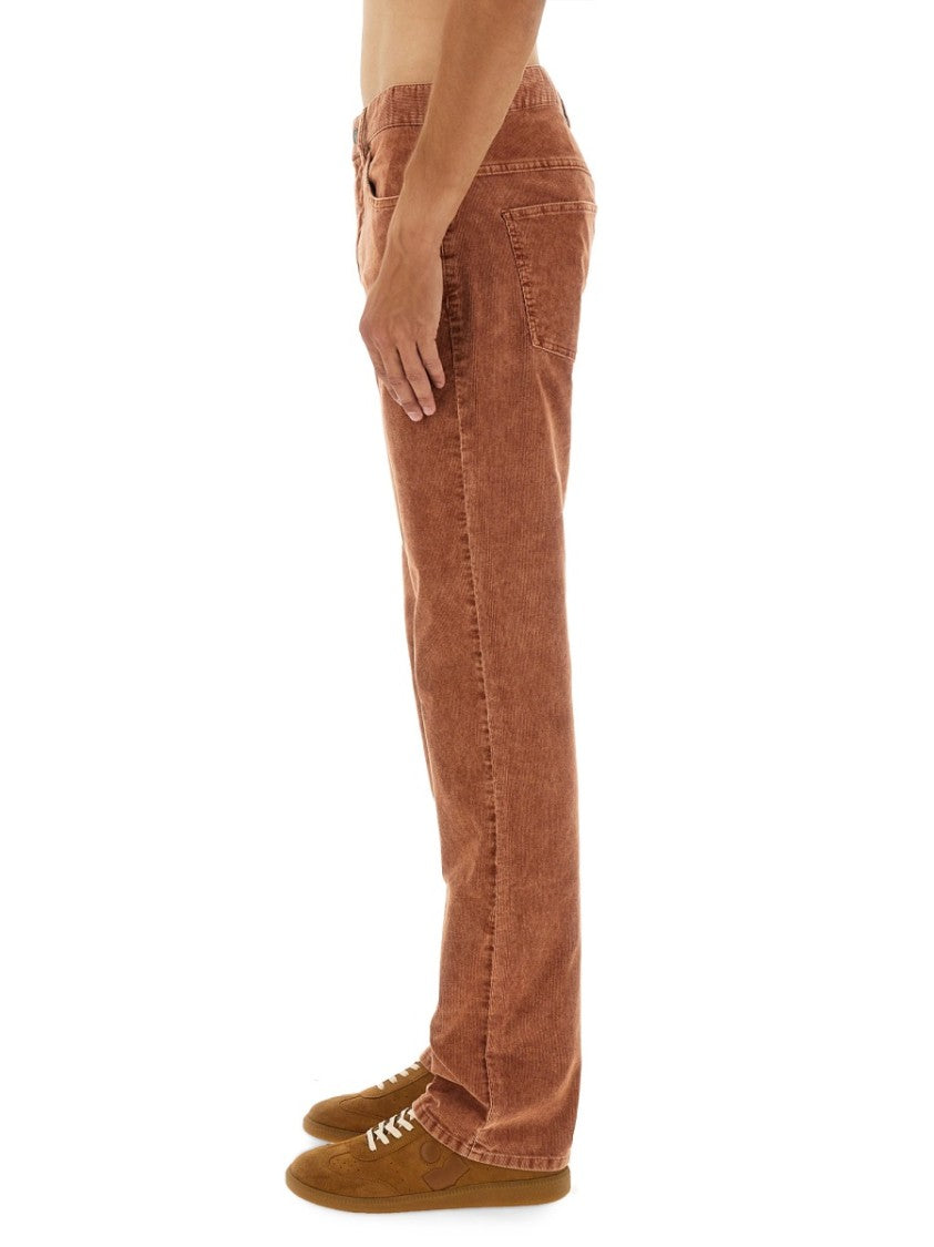 Isabel Marant Straight-Leg Corduroy Pants With Textured Finish