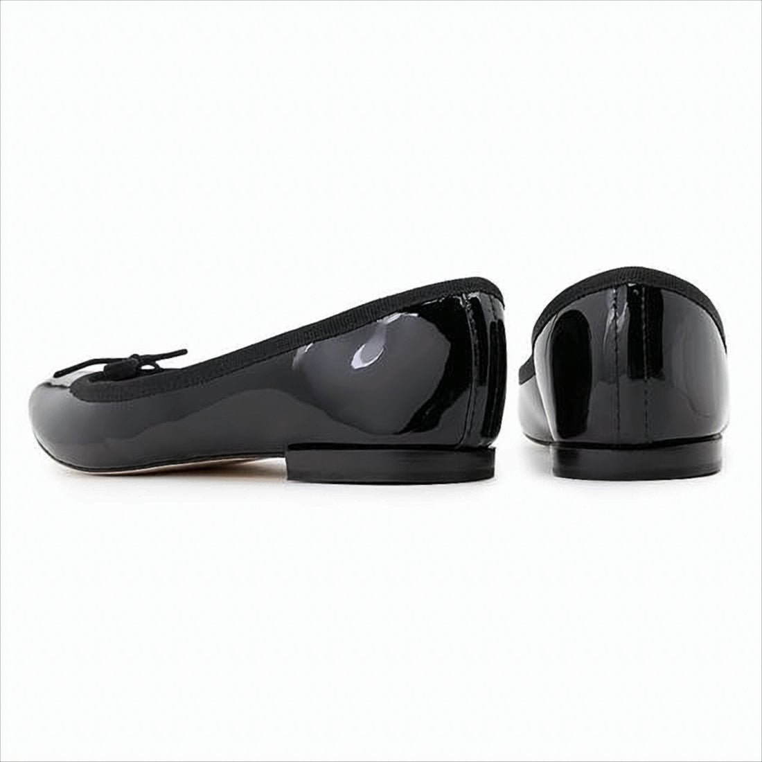 Repetto Patent Leather Ballet Flats With Bow Detail