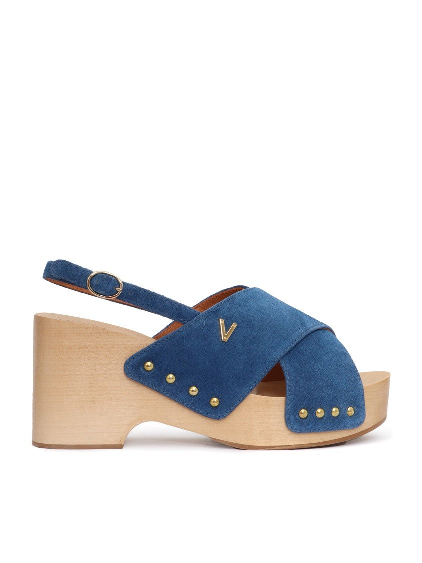 Via Roma 15 Braided Sandal With Clog