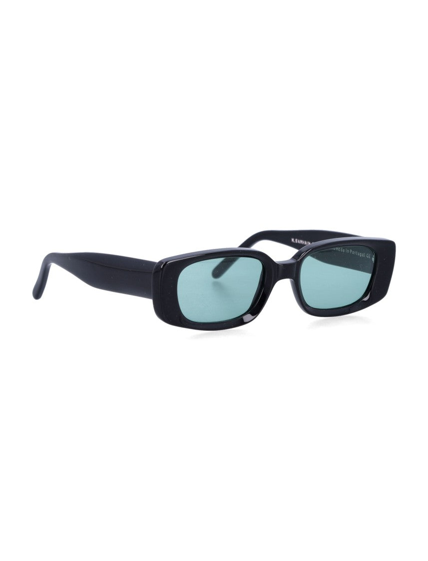 Our Legacy Samhain Rectangular Black Acetate Sunglasses