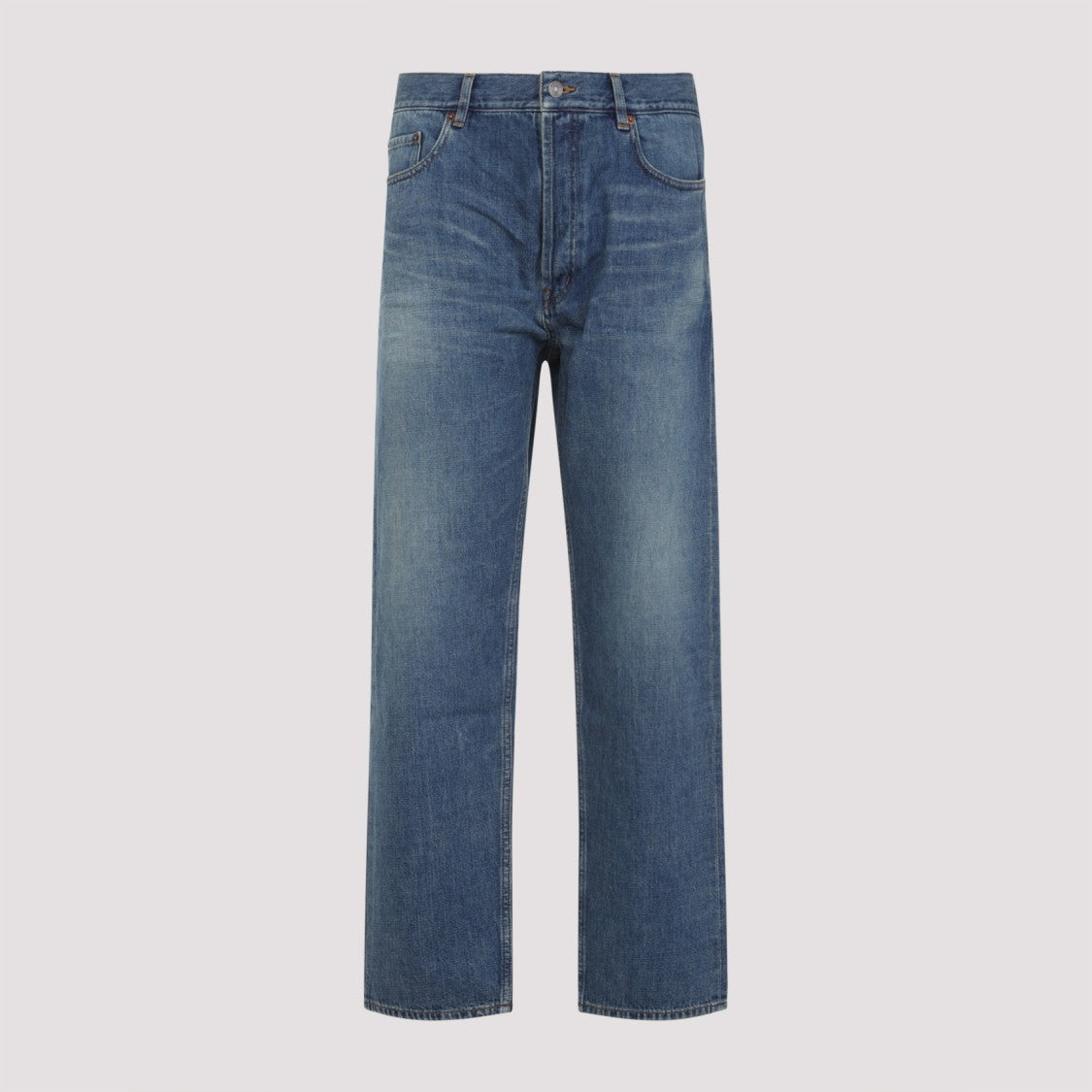 Saint Laurent Mick Long Blue Cotton Jeans