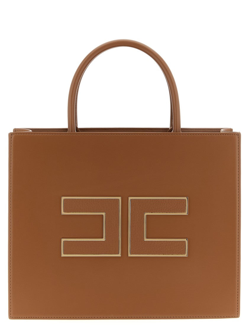Elisabetta Franchi Large Logo Shopping Bag