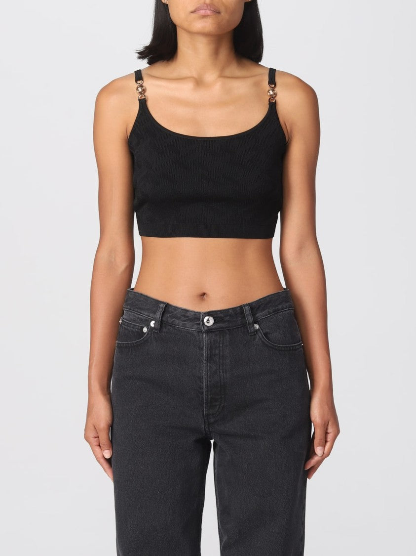 Versace Medusa Motif Knitted Top
