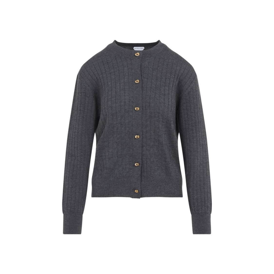 Bottega Veneta Button-Down Front Ribbed Knit Sweater