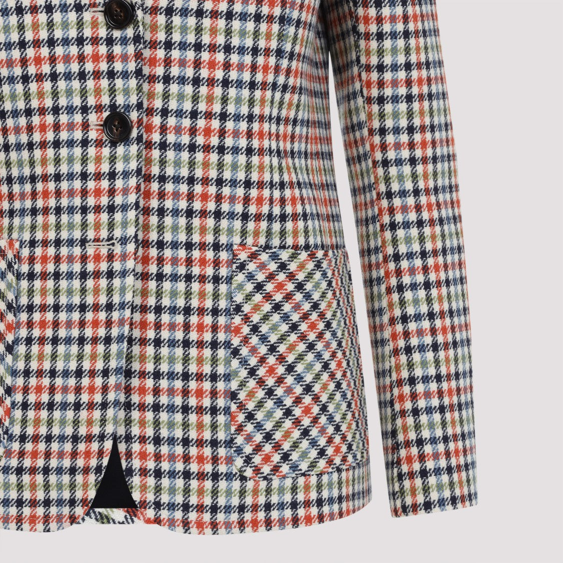 Chloé Tailored Multi-Colored Wool And Silk Blazer