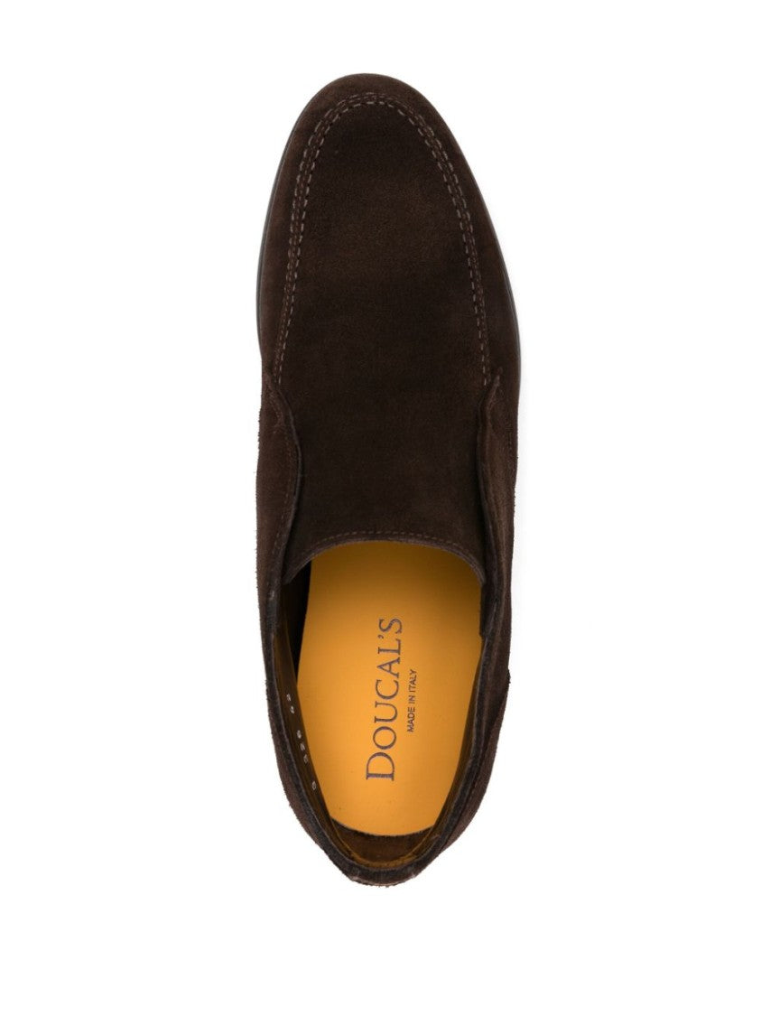 Doucal's Brown Ankle Boots With Smooth Leather Finish