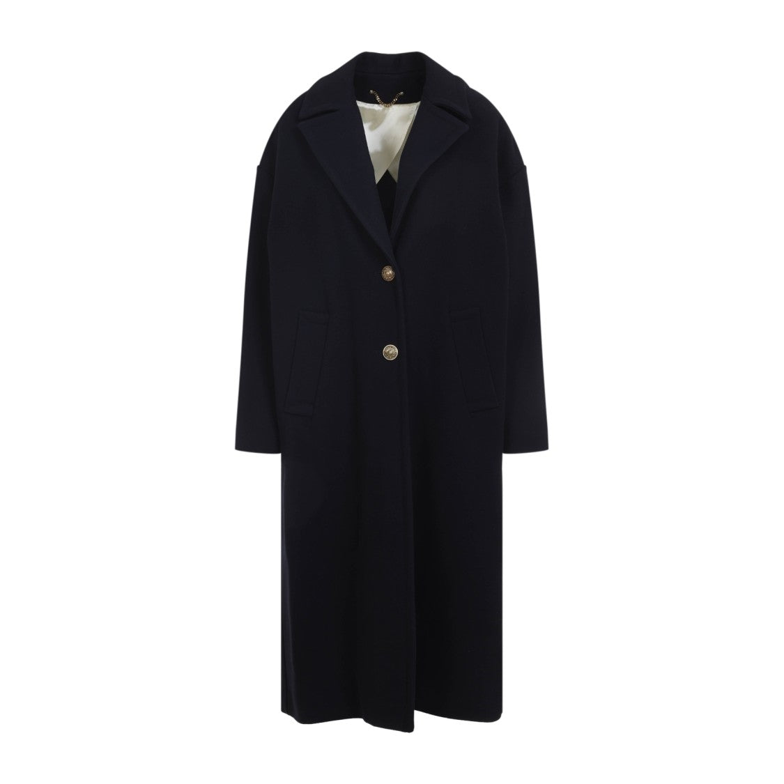 Golden Goose Dark Blue Wool Cocoon Coat