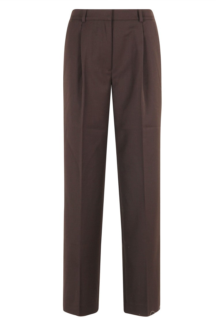 Anine Bing Trent Tailored Trousers With Front Pleats