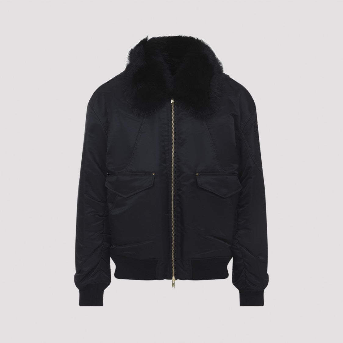 Moose Knuckles Lugo Gold Bomber Jacket