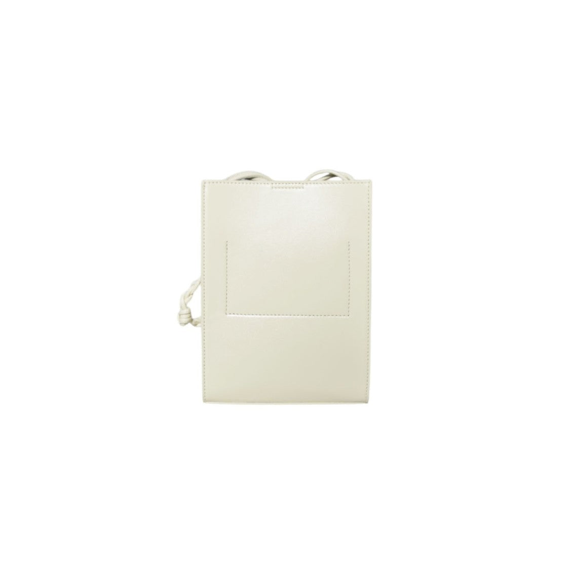 Jil Sander Tangle Small Cream Leather Shoulder Bag