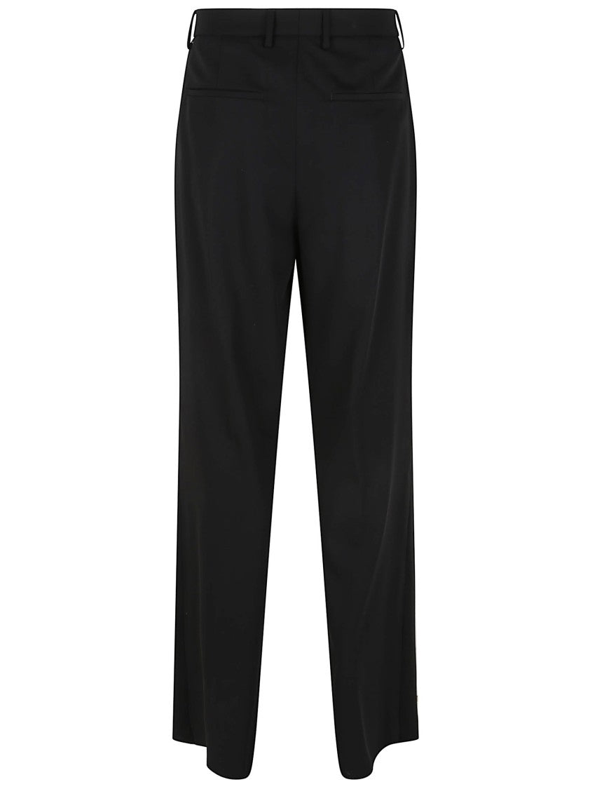 Lardini Natural Stretch Crepe Gabardine Trousers