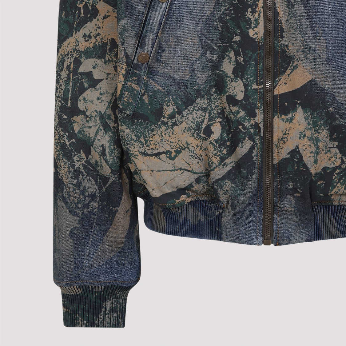 Acne Studios Blue Cotton Bomber Jacket