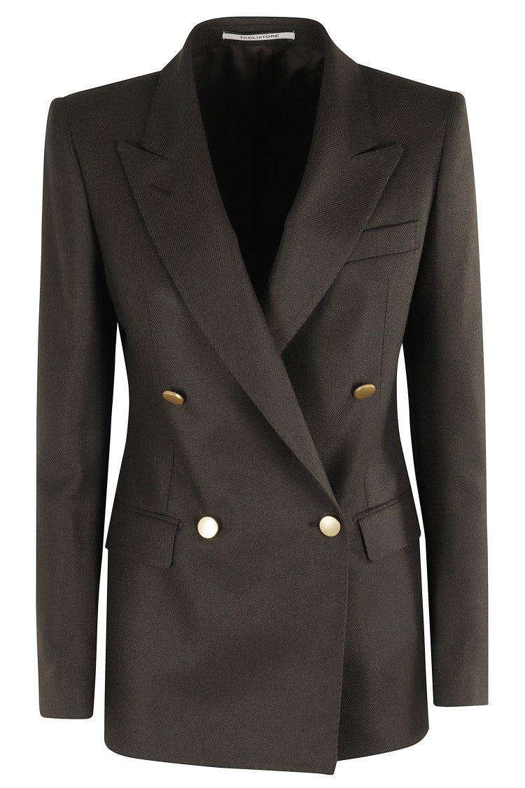 Tagliatore Double-Breasted Tailored Jacket With Flap Pockets