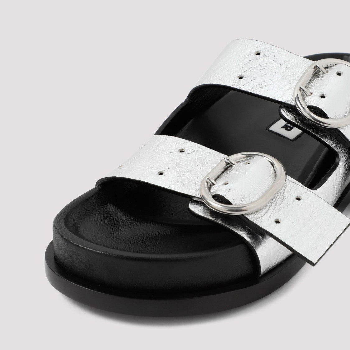 Jil Sander Silver Moon Leather Sandals