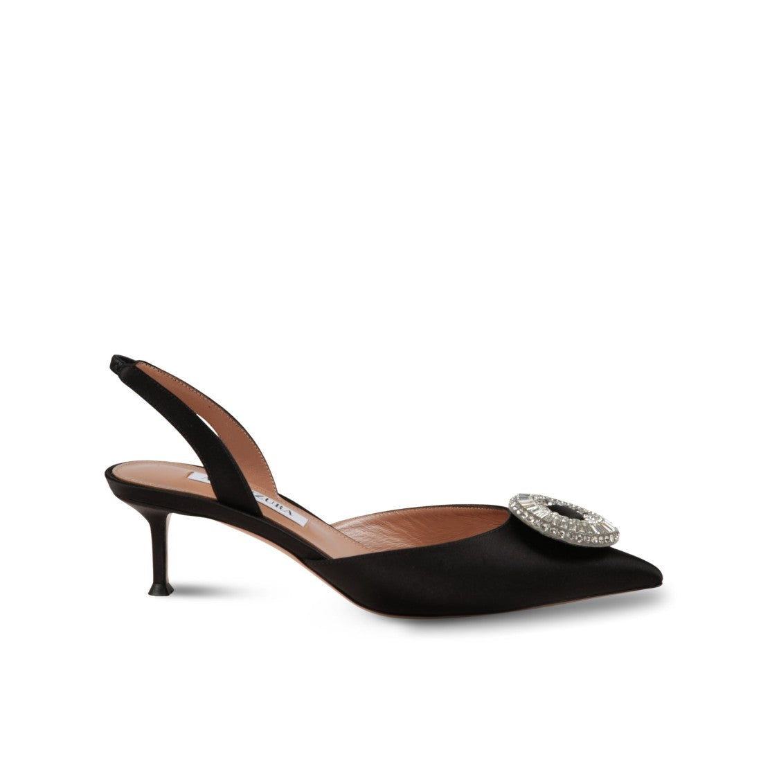 Aquazzura Crystal Hoop Sling 50 Pumps