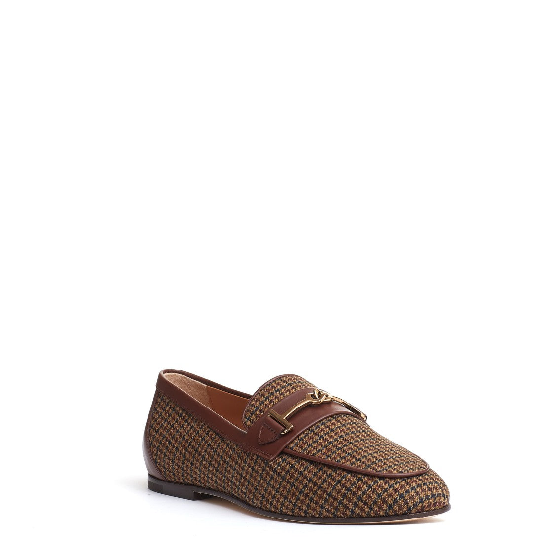 Tod's Beige Leather Piedepoule Moccasin