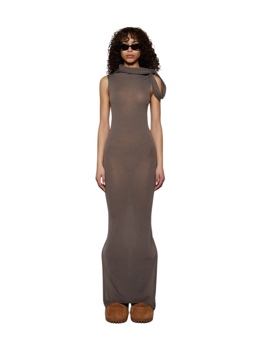 Rick Owens Banded T Dress Dust