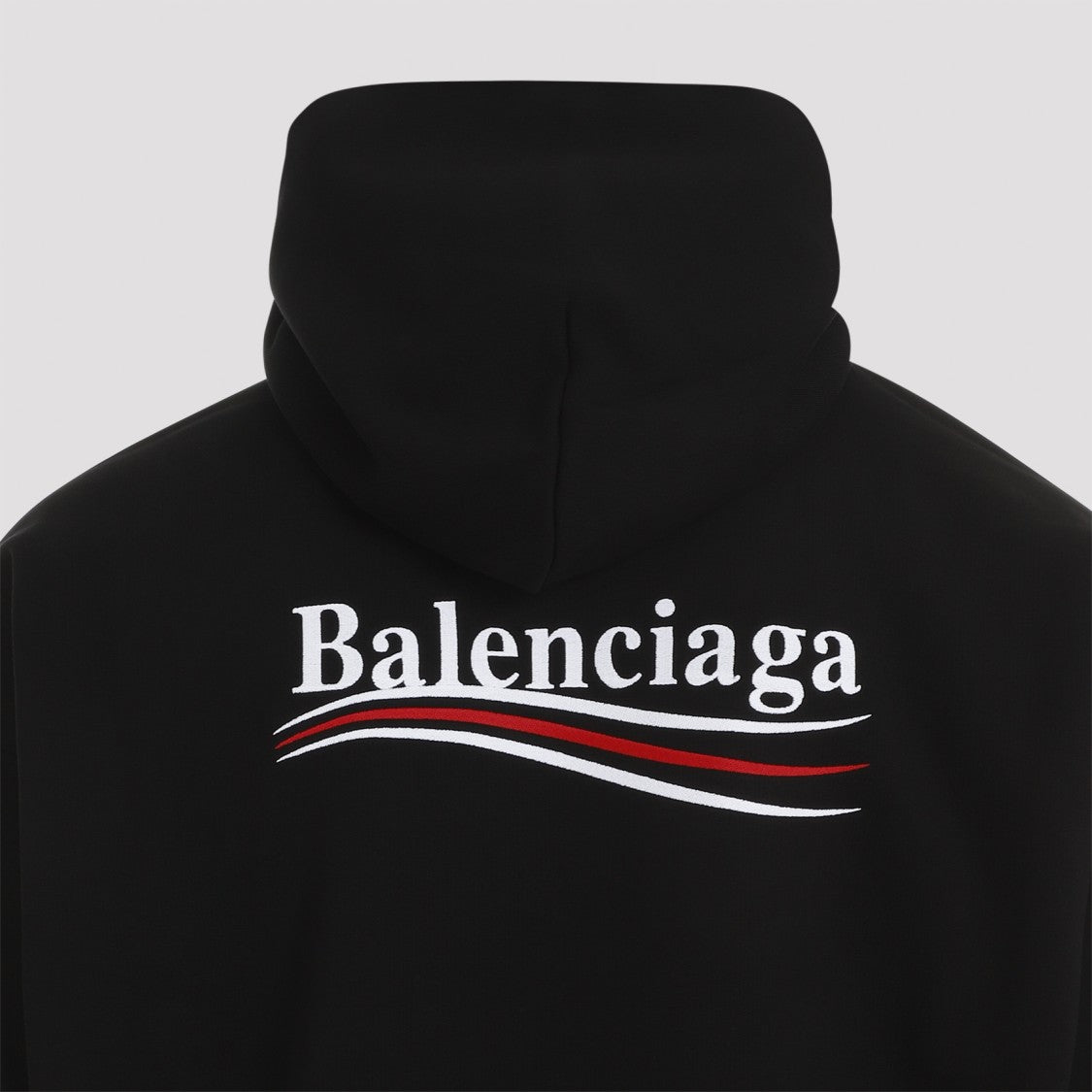 Balenciaga Black Cotton Medium Fit Hoodie