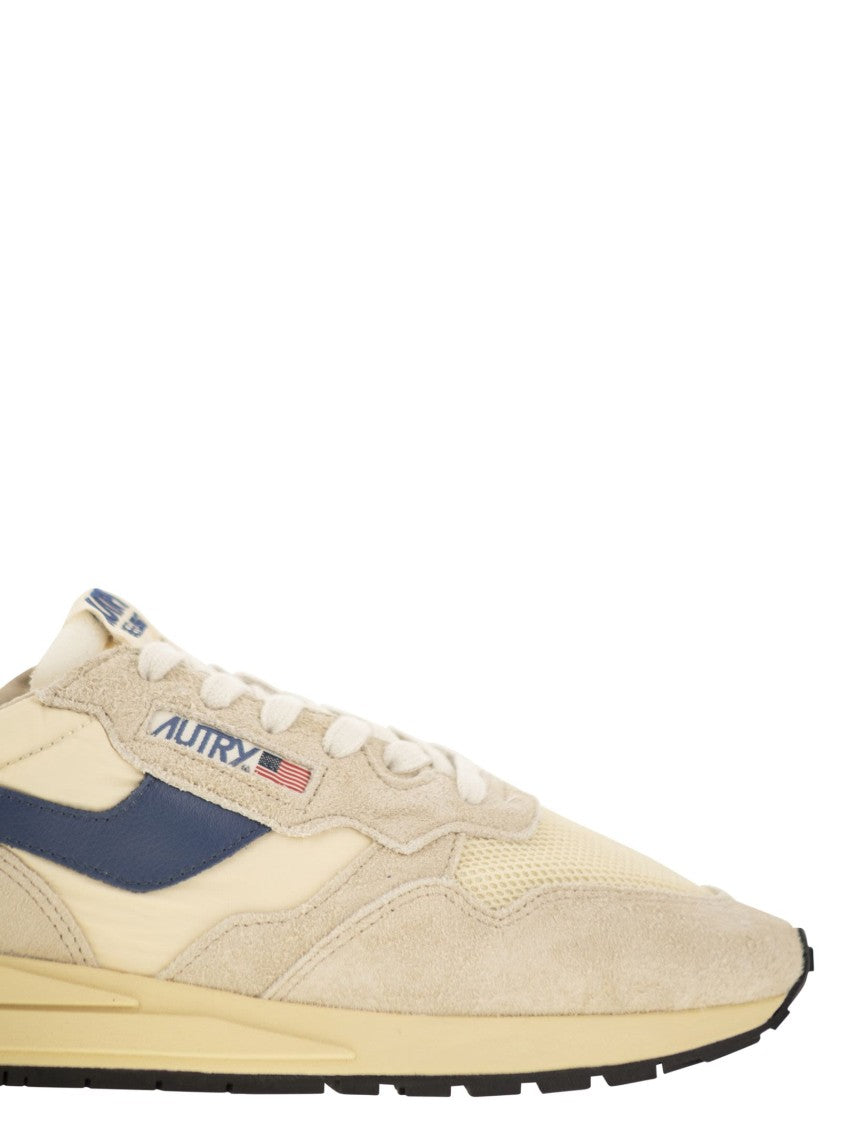 Autry Reelwind - Suede And Technical Textile Trainer