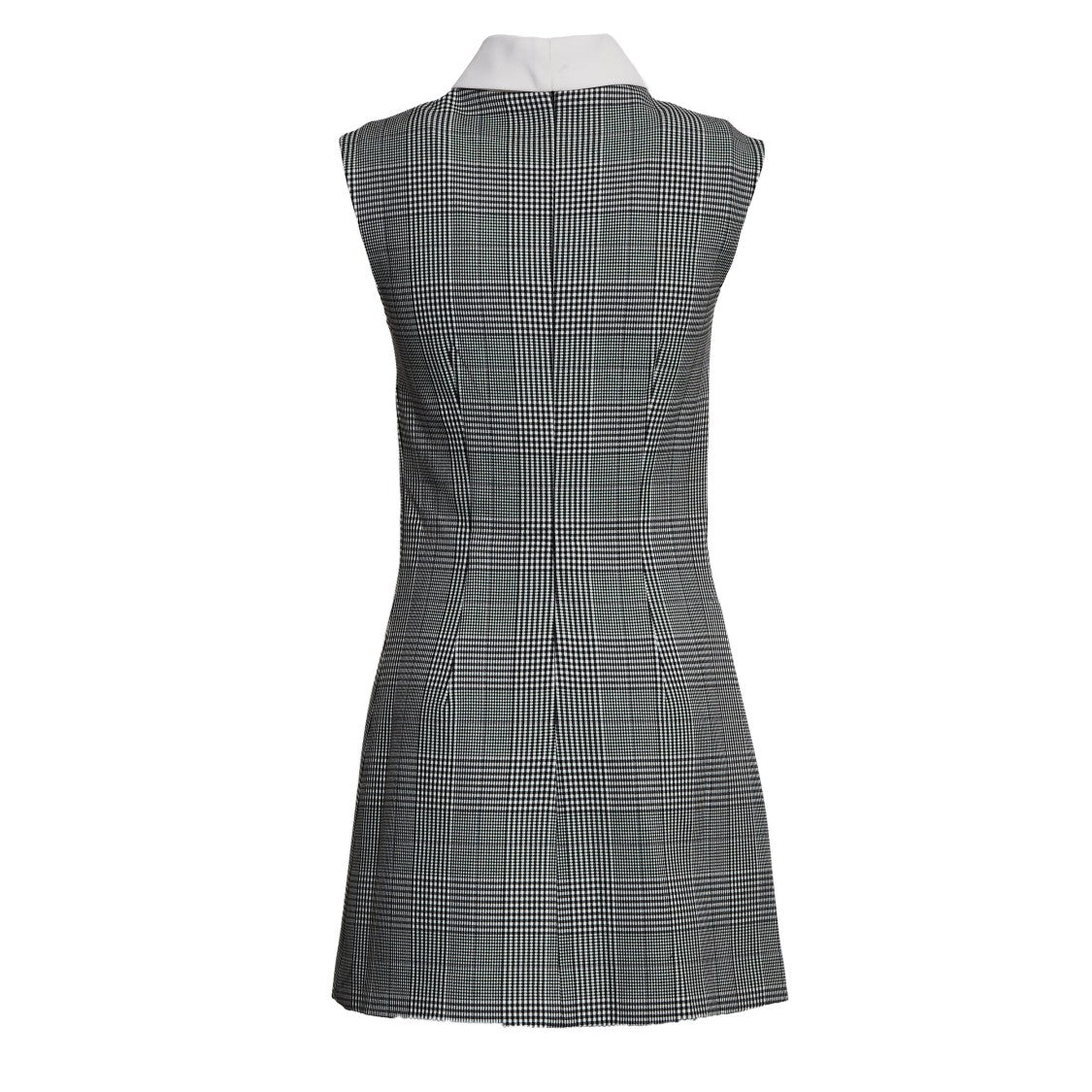 Self-Portrait Sleeveless Prince Of Wales Check Mini Dress