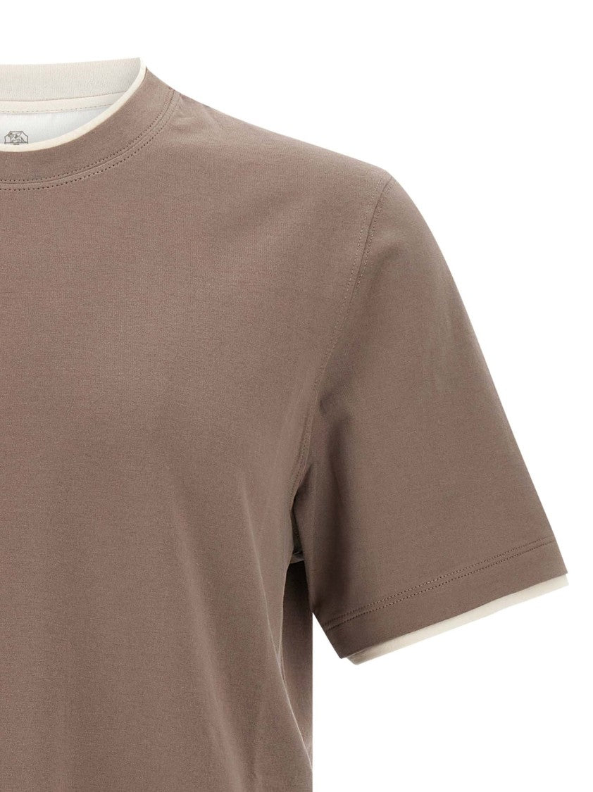 Brunello Cucinelli Double Layer T-Shirt