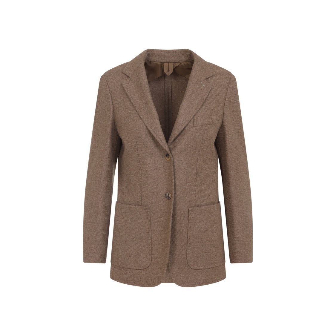 Max Mara Cacha Dark Brown Alpaca Caraffa Tailored Jacket