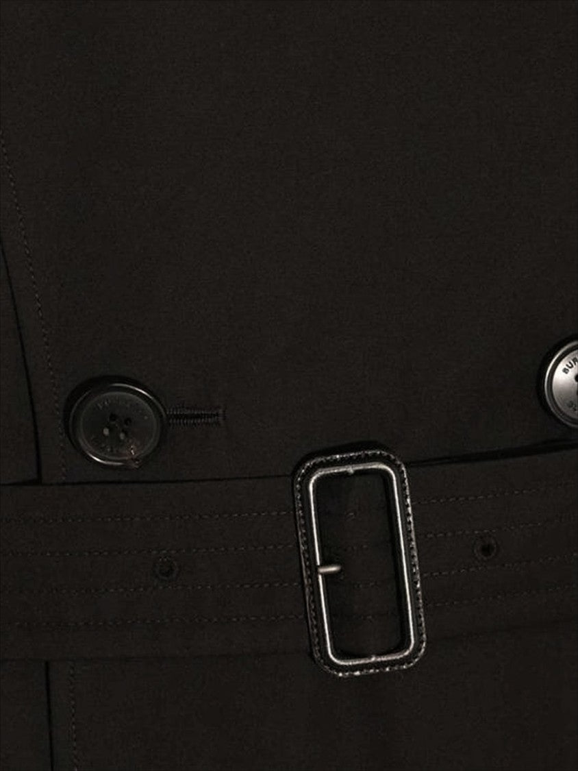 Burberry Double-Breasted Trench Coat With Belted Waist