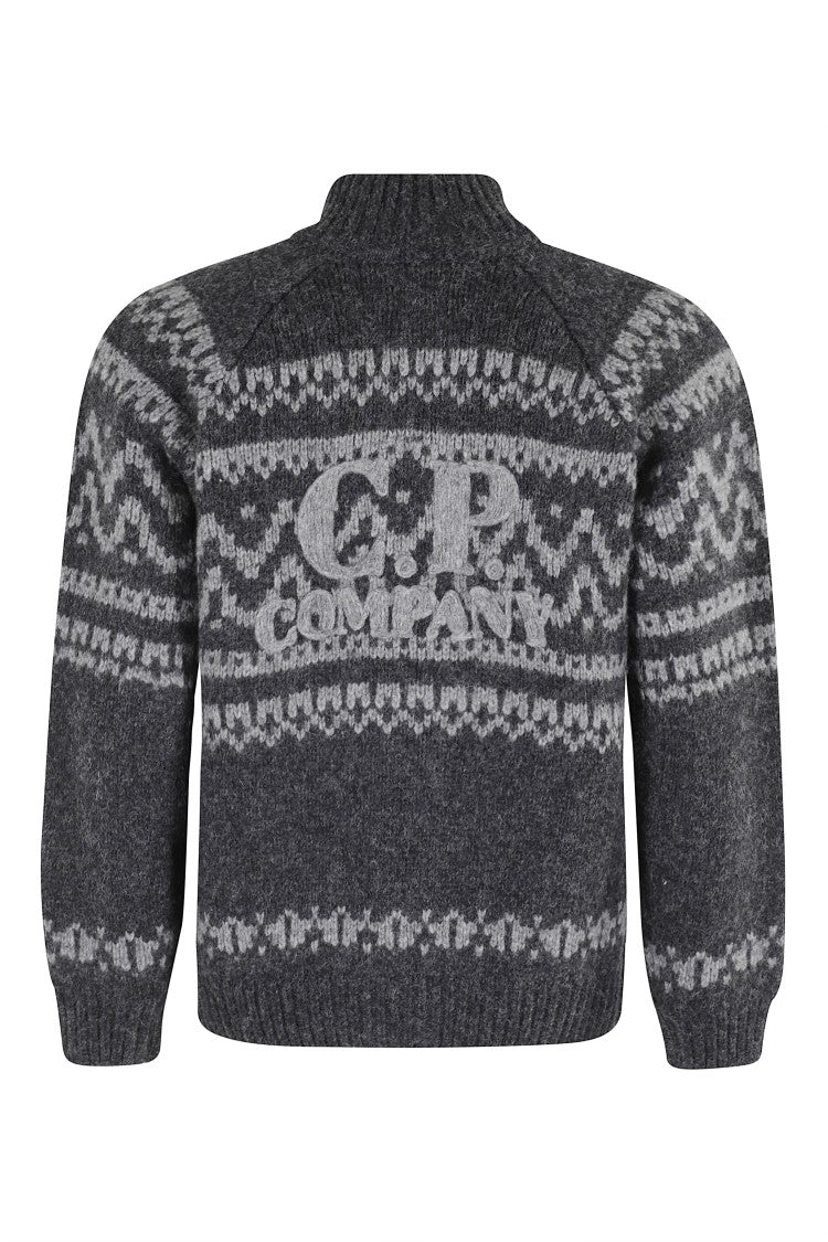 C.P. Company Multicolor Jacquard Knitwear Cardigan