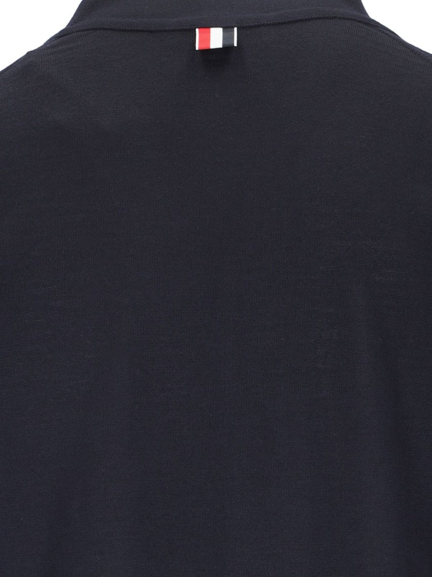 Thom Browne "4-Bar" Cardigan – Blue