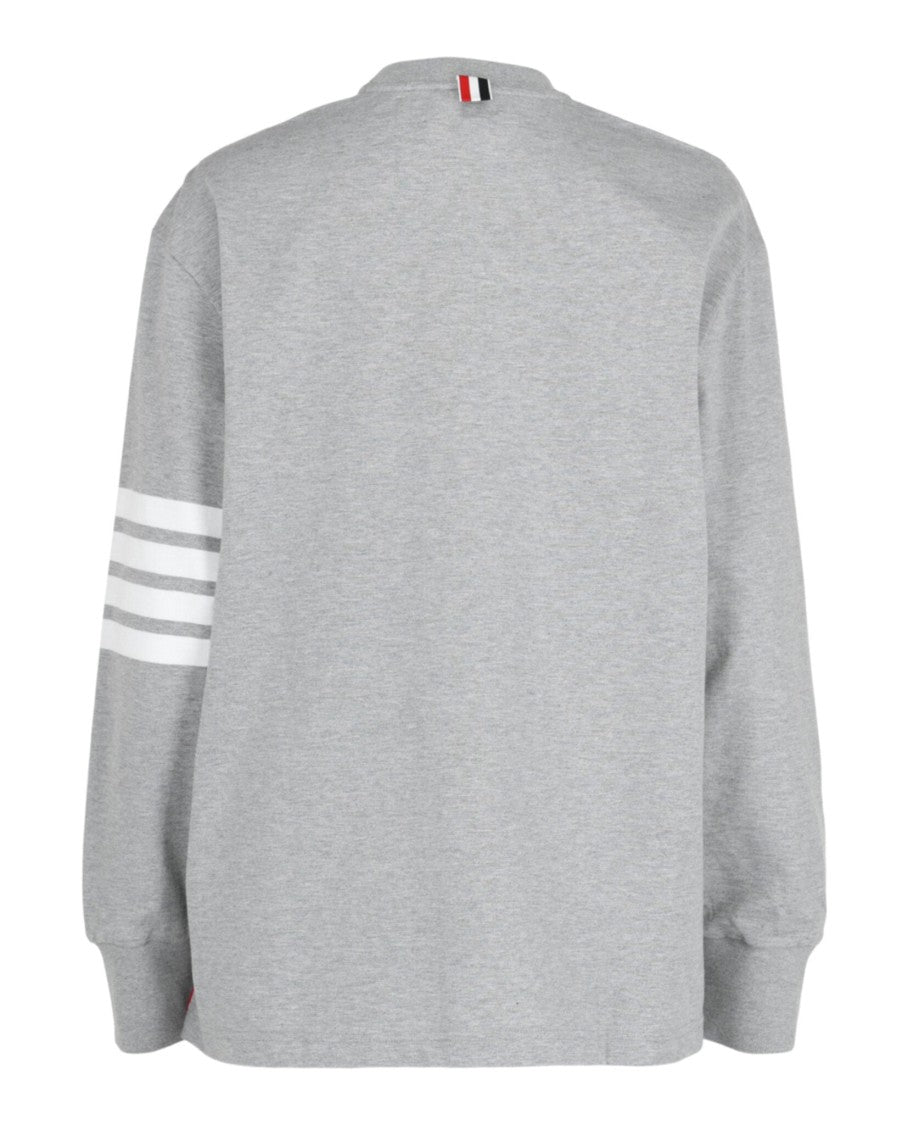Thom Browne Jersey 4-Bar Long Sleeve Rugby T-Shirt