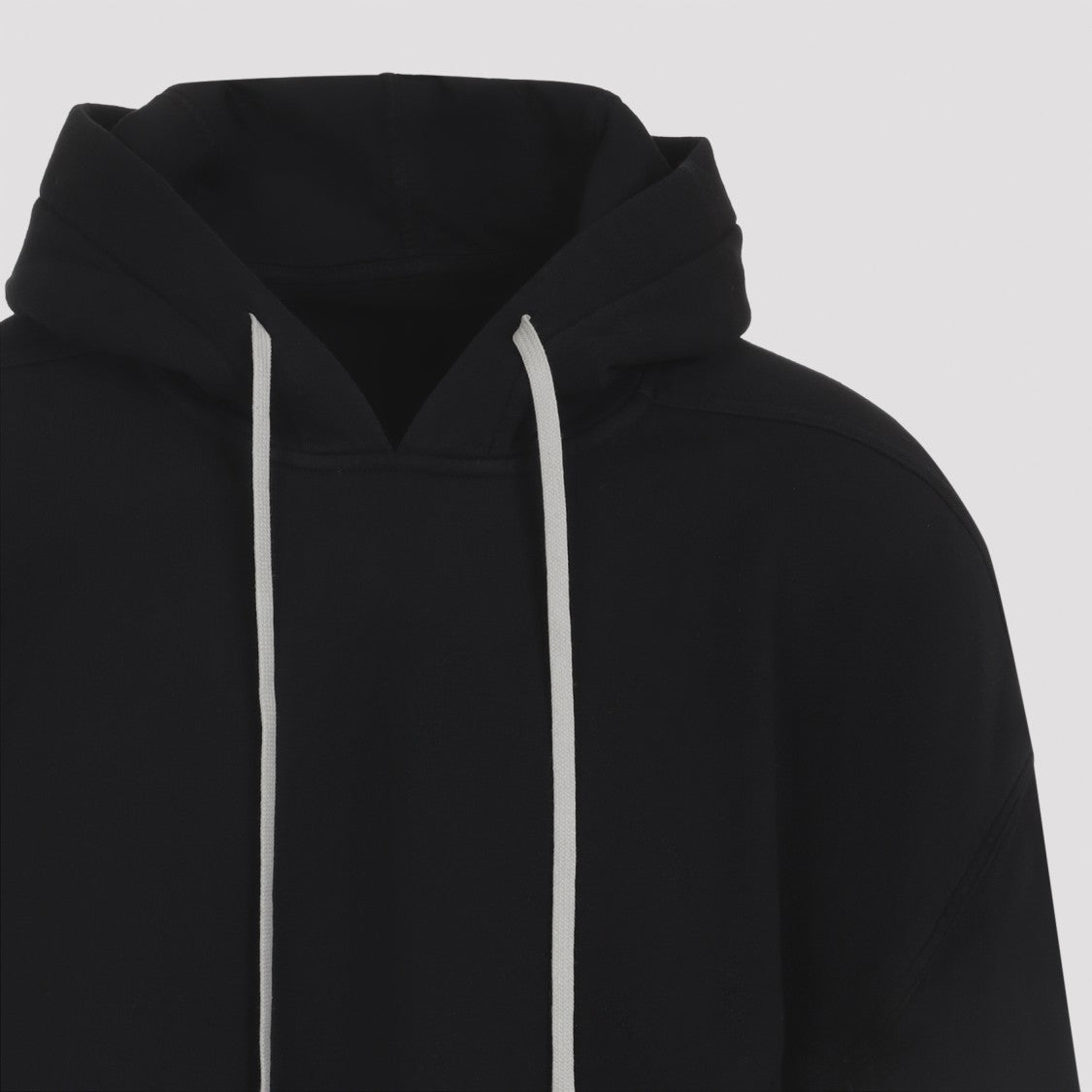 Drkshdw By Rick Owens Black Cotton Peter Hoodie