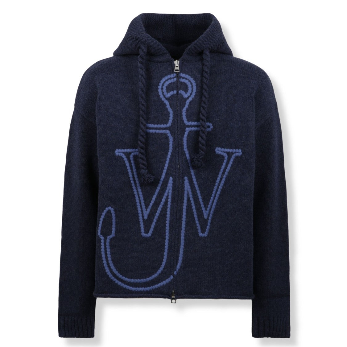 J. W. Anderson Anchor Embroidered Zip Hoodie