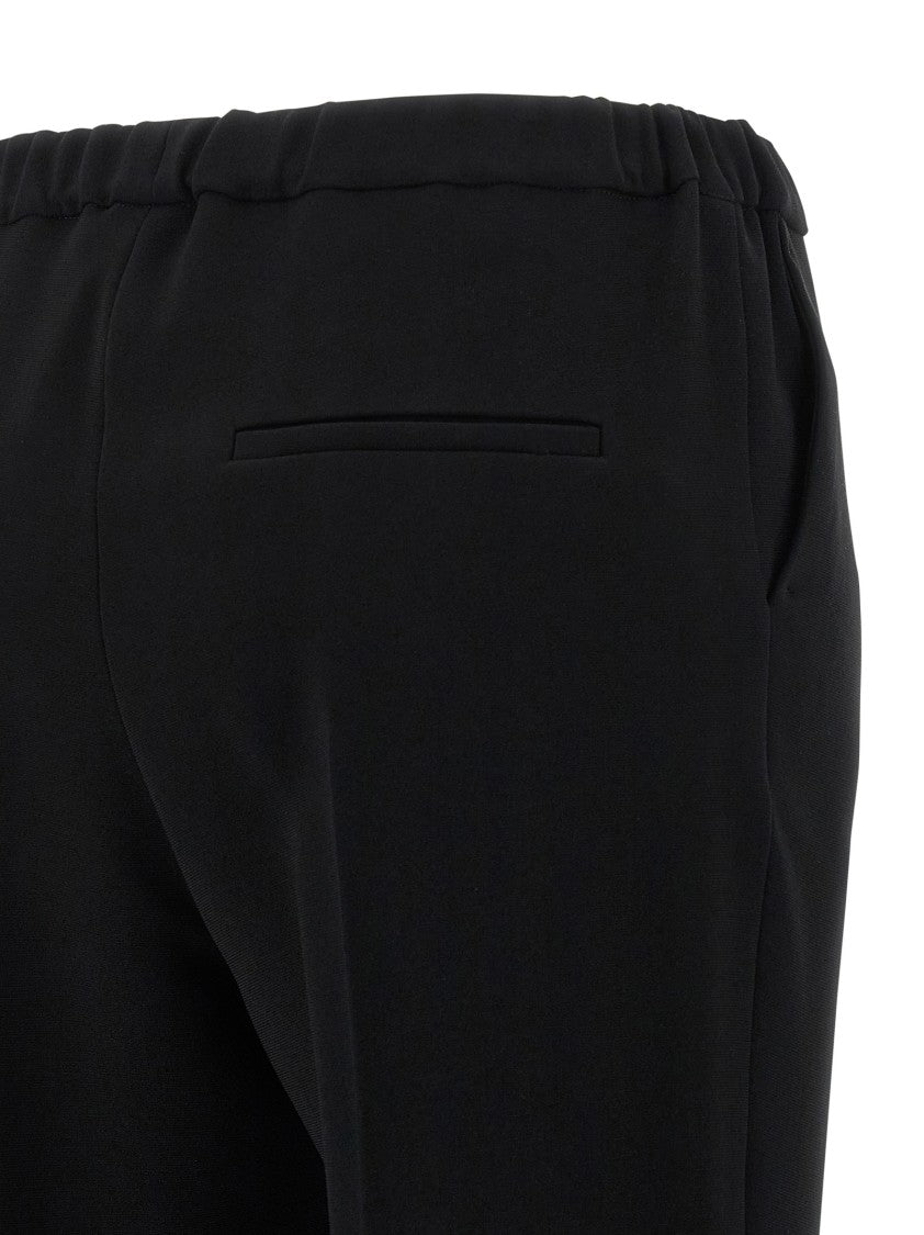 Alberto Biani Cigarette Style Cady Pants With Adjustable Drawstring
