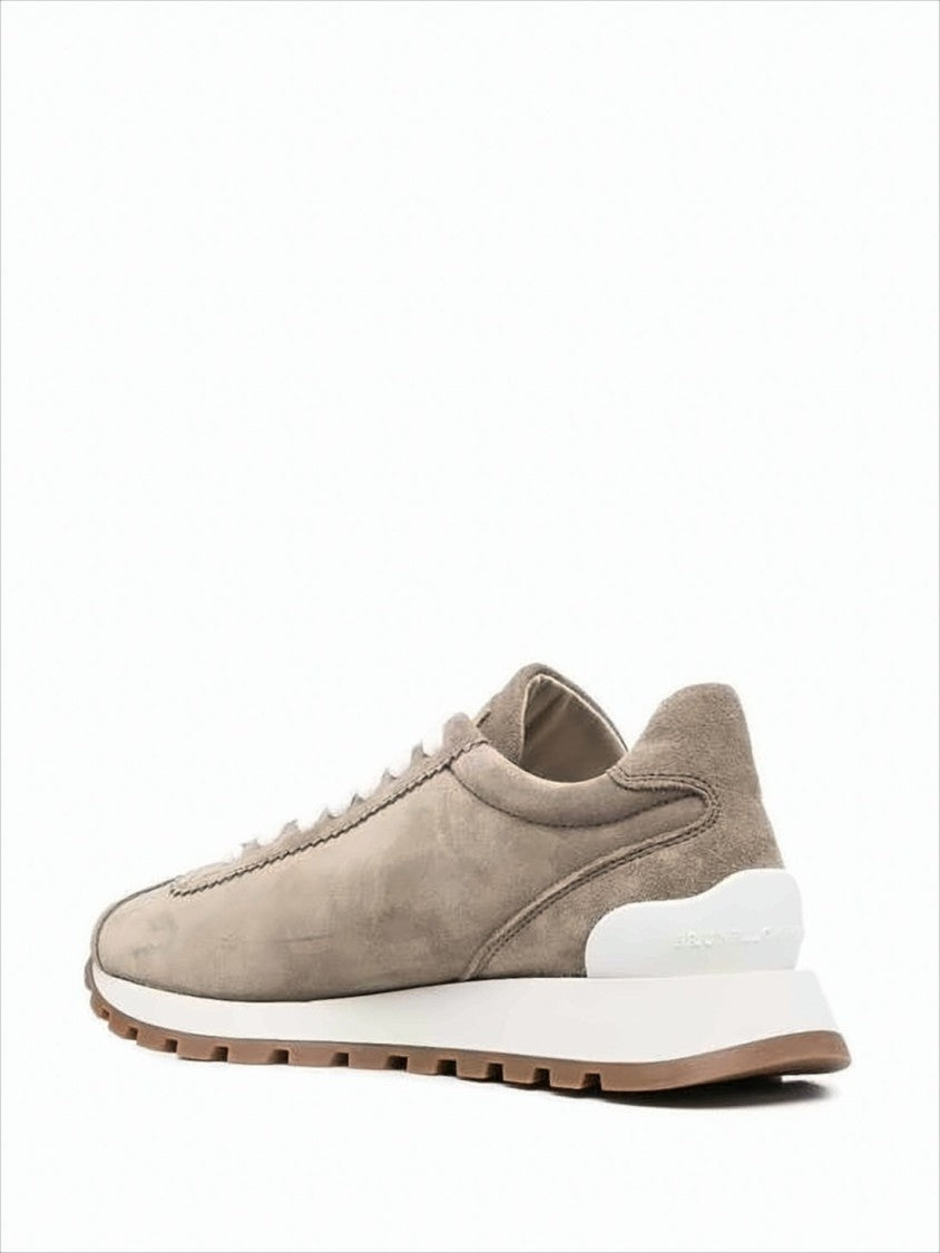 Brunello Cucinelli Low-Profile Suede Sneakers