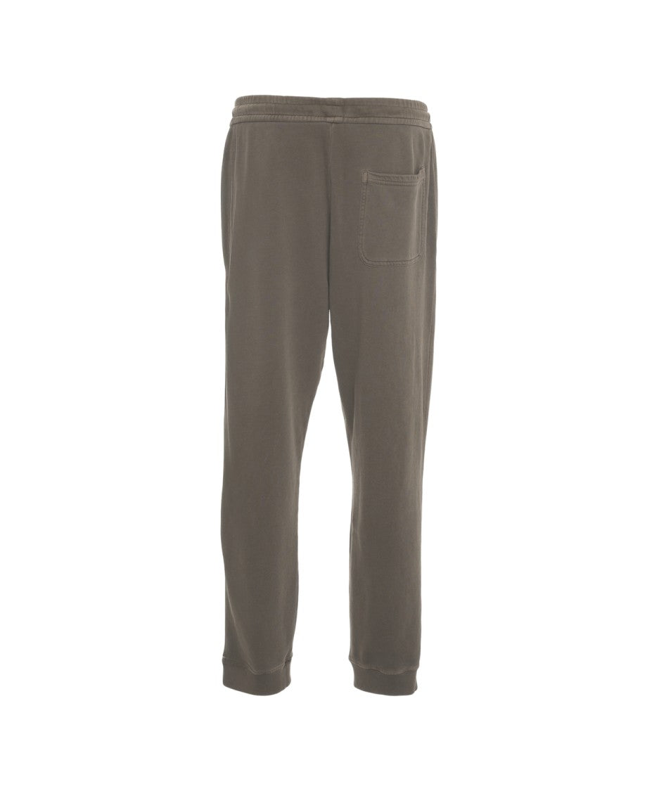 Closed Adjustable Waist Fleece Joggers With Ribbed Cuffs