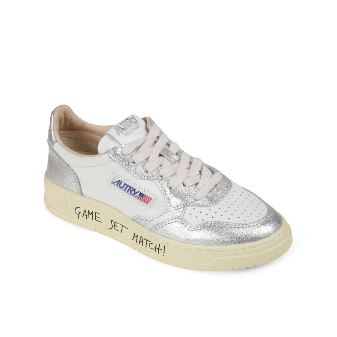 Autry Medalist Low Metallic Sneakers