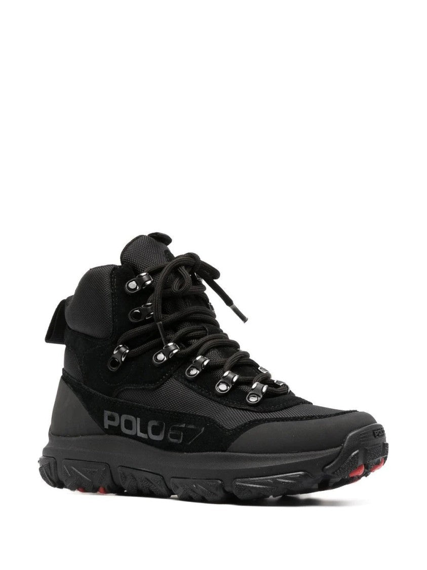 Polo Ralph Lauren Black Low Top Lace Sneakers