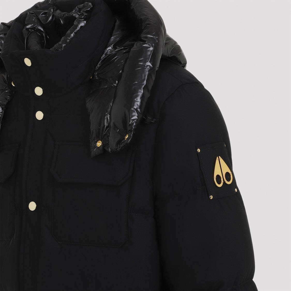 Moose Knuckles Black Suthep Gold Jacket