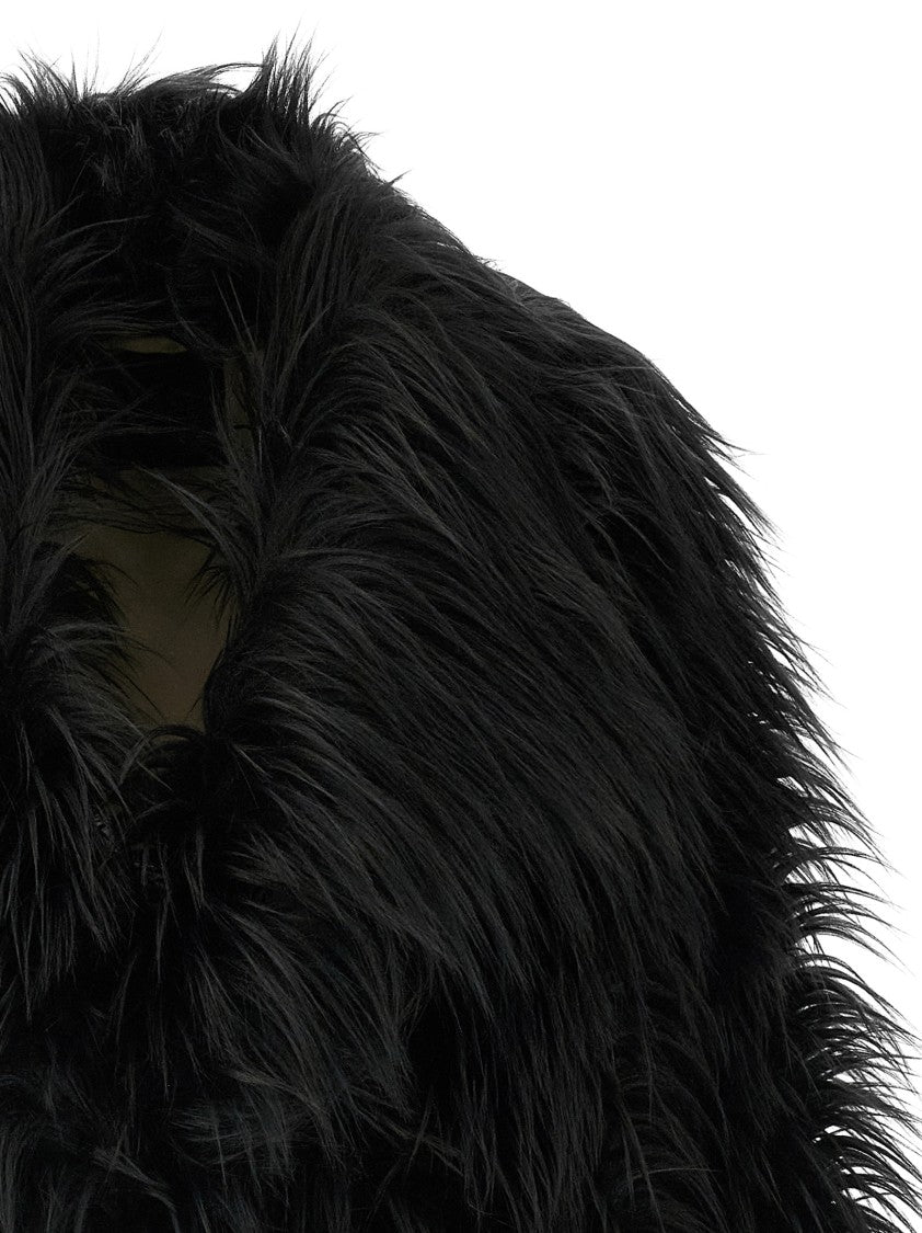 B&B Couture Eco Fur Long Hair Coat