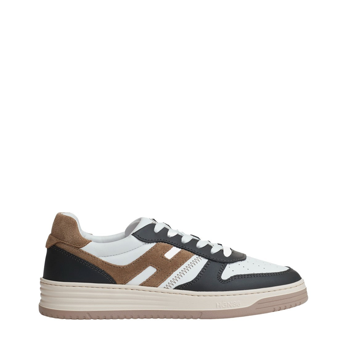 Hogan Basket Leather Blue White Beige