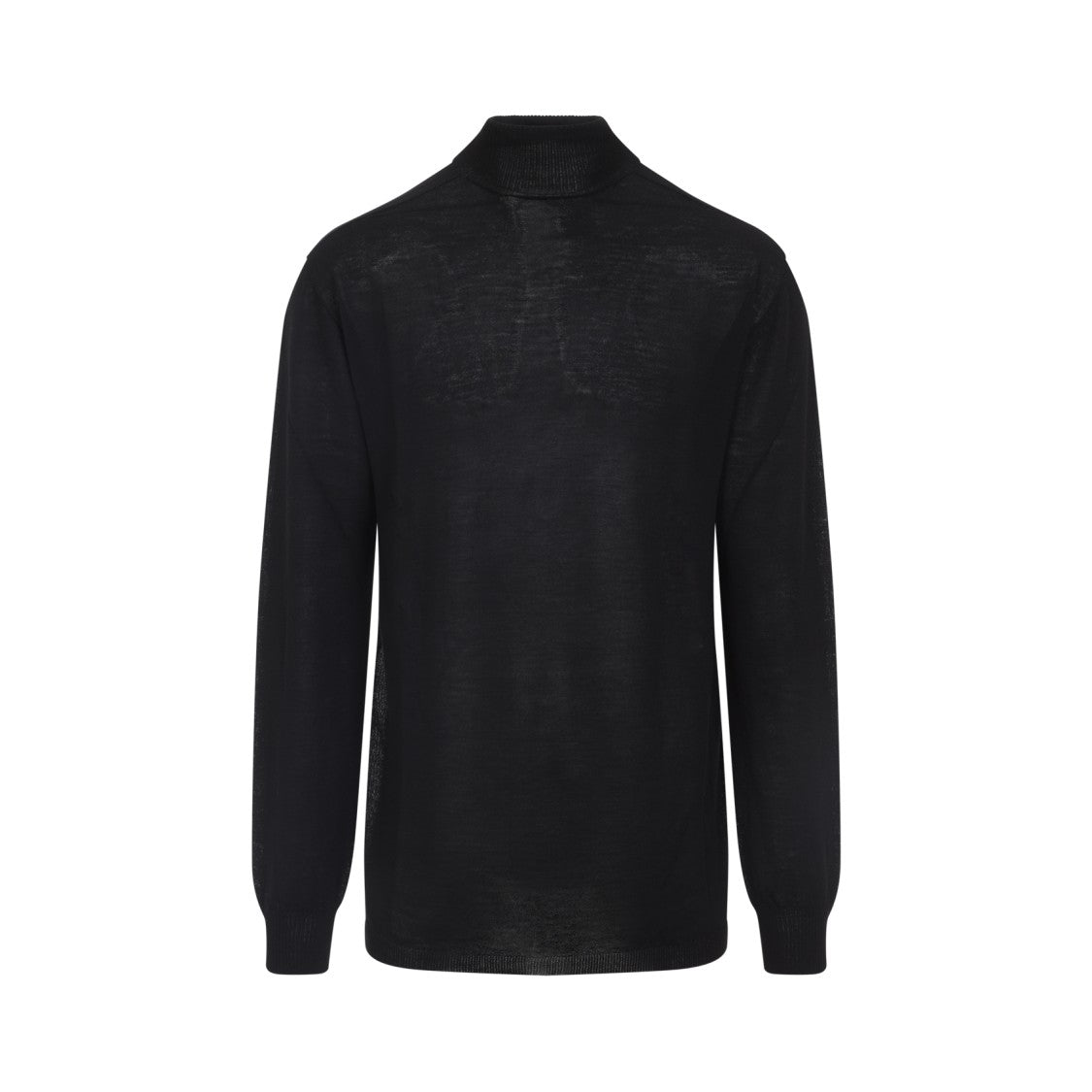 Rick Owens Oversized Turtle Black Wool Pullover