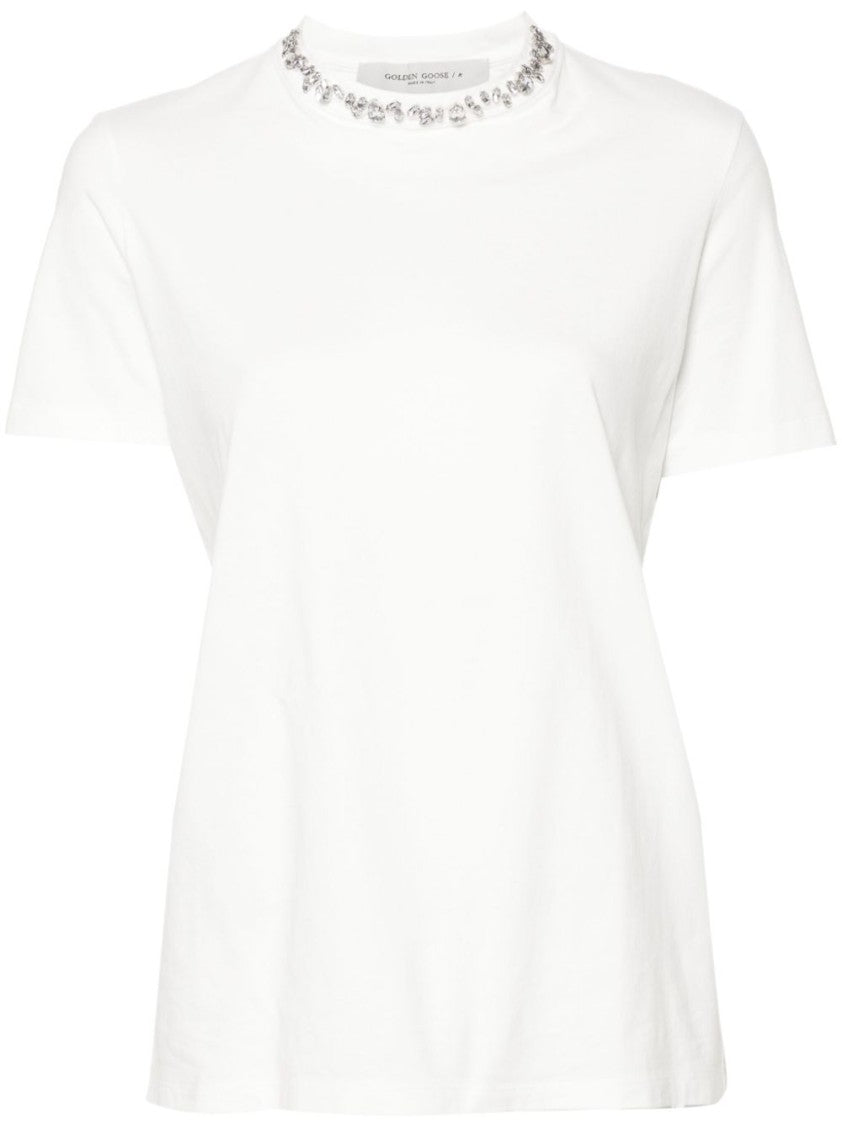 Golden Goose Short Sleeve T-Shirt With Embroidery