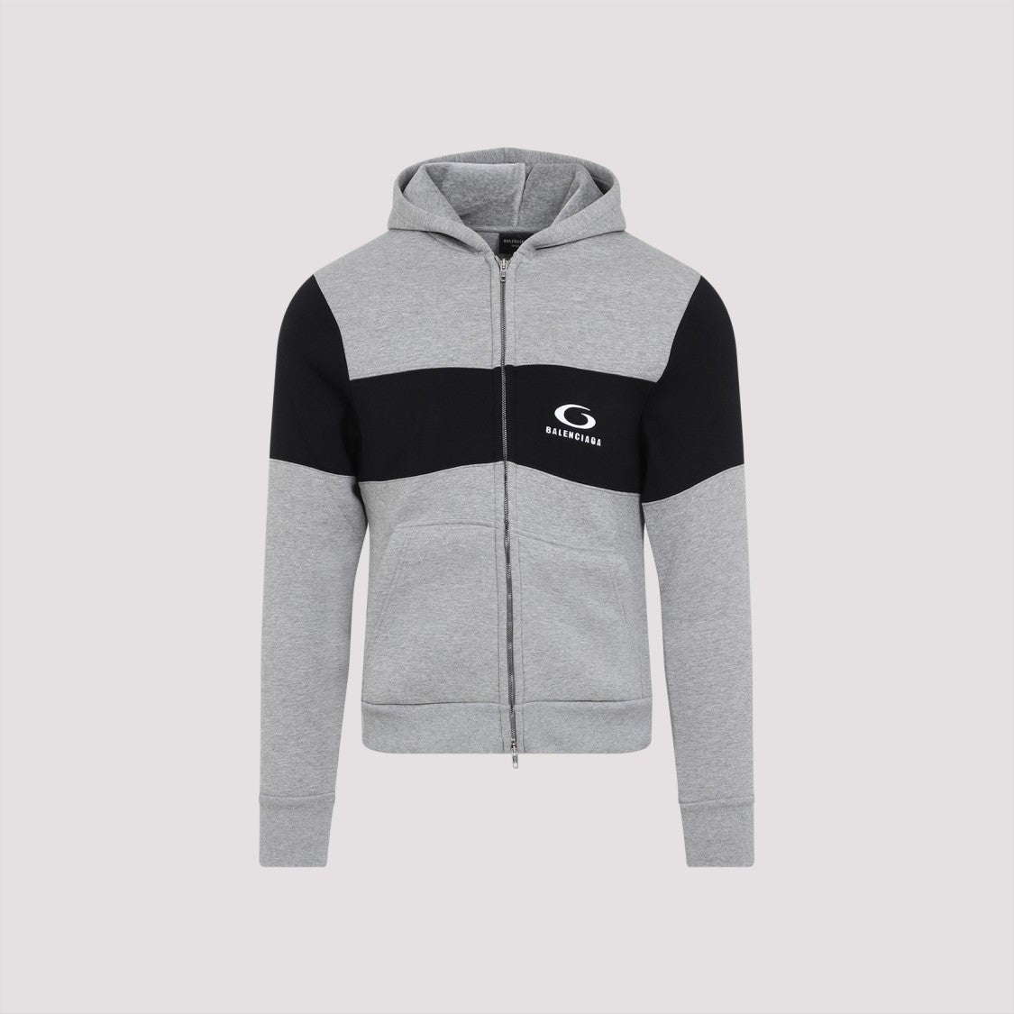 Balenciaga Sweatsuit Grey And Black Cotton Hoodie