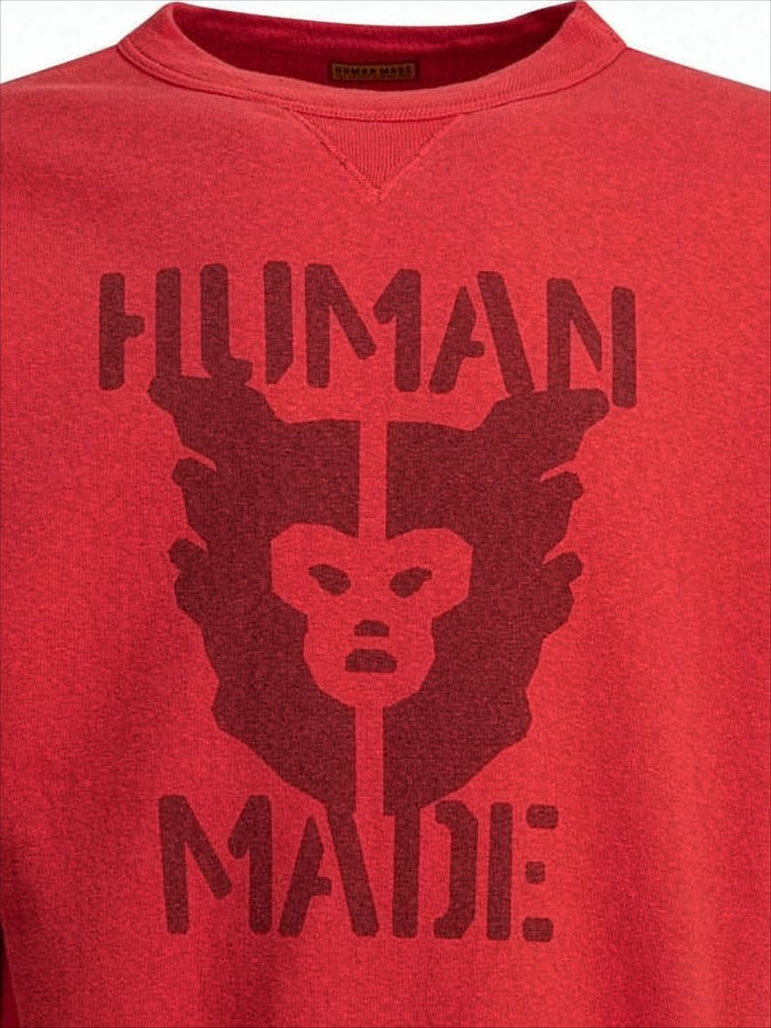 Humanmade Bold Graphic Long-Sleeve Sweatshirt With Abstract Design