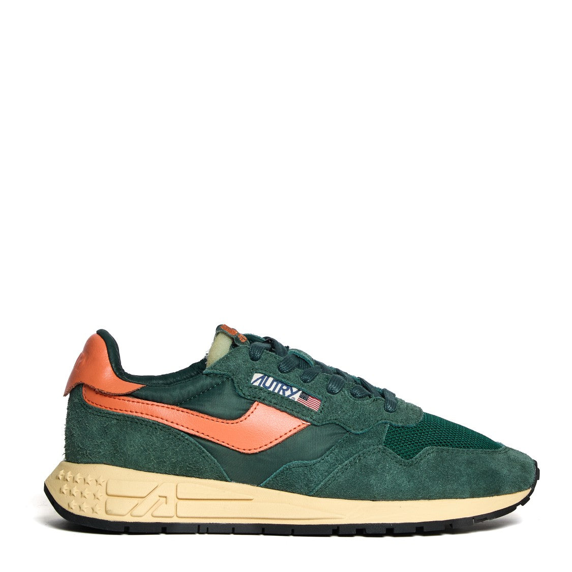 Autry Low-Top Sneakers With Textured Suede And Mesh Accents