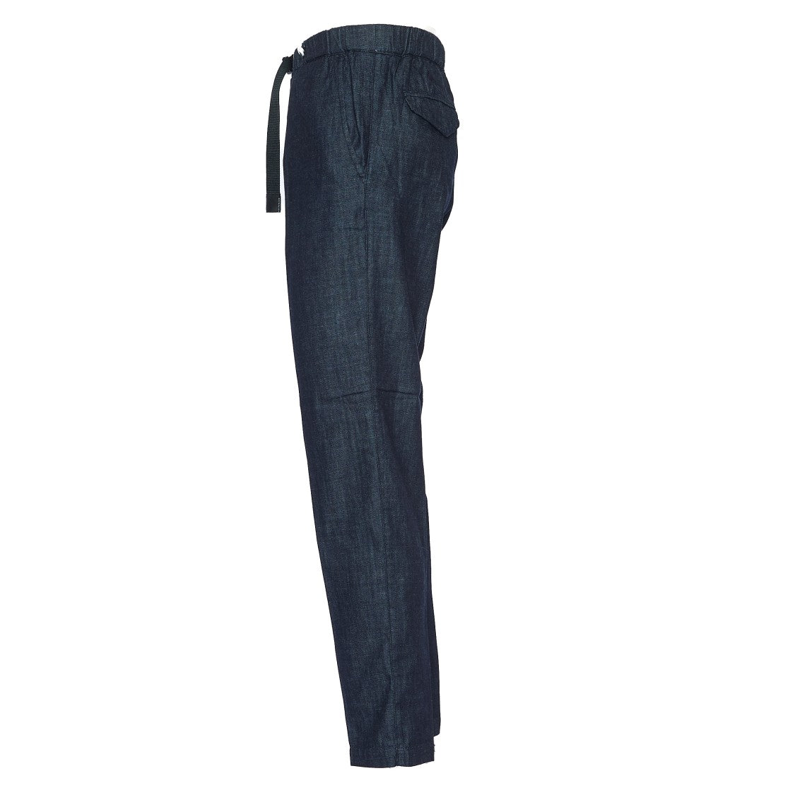 Whitesand Drawstring Waist Pants With Angled Pockets