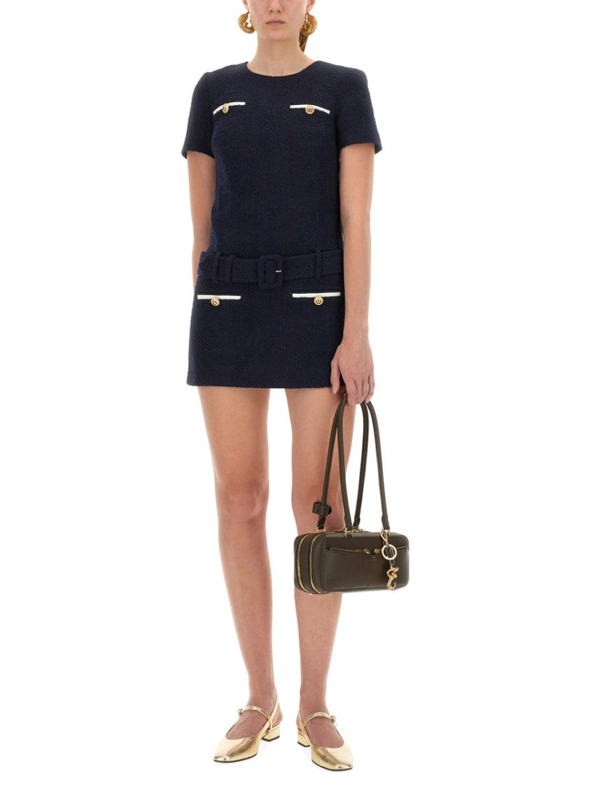 Self-Portrait Mini Boucle Dress