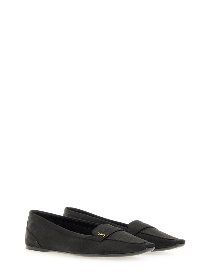 Saint Laurent Crepe Satin "Poppy" Ballerina